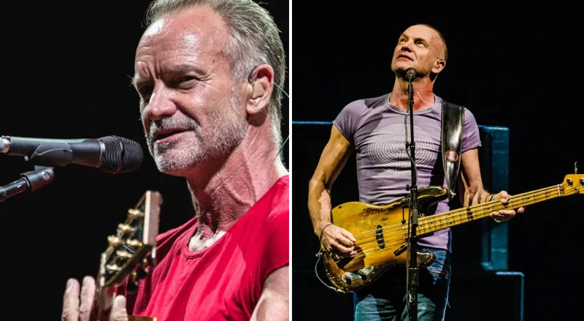 Sting performing on tour
