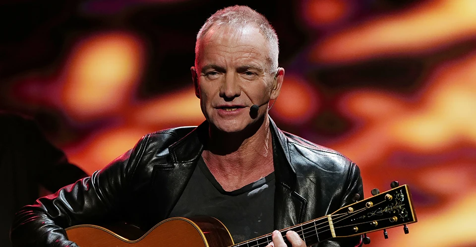 Sting playing live